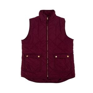 Blue Rain Burgundy Puffer Vest Size Large Women’s